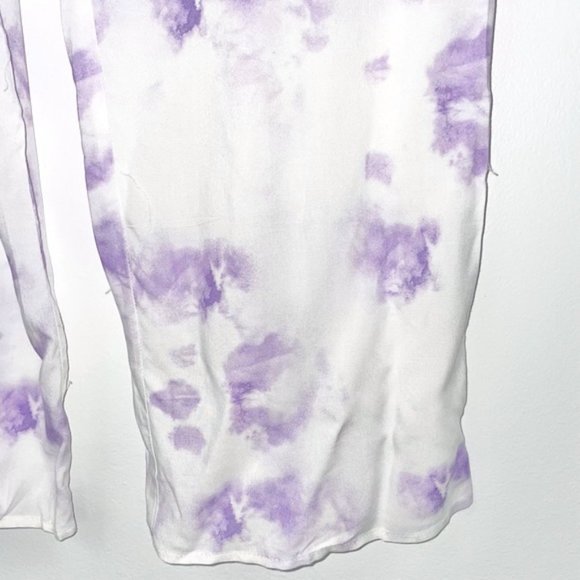 New Shinestar Tie Dye Sleeveless Straight Leg Jumpsuit White Purple Size Small - Picture 11 of 16